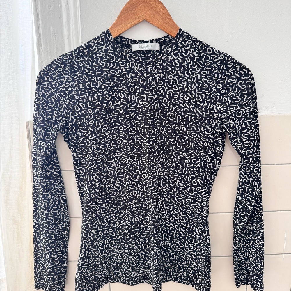 MaxMara printed crew neck top